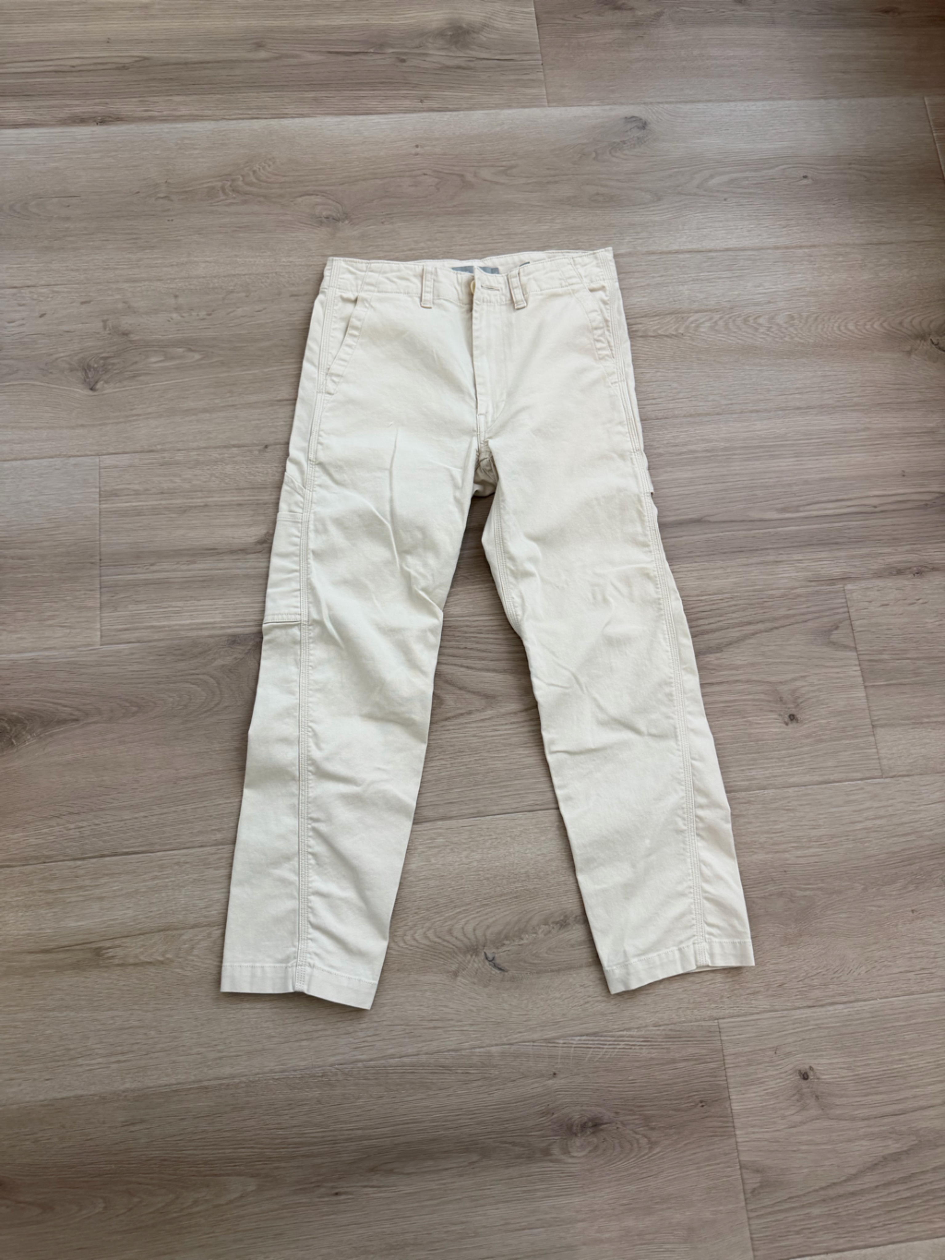Vince Womens Beige Carpenter Utility Pants 25